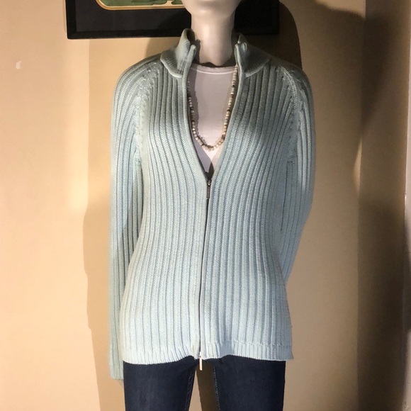 *Harlequin Green Talbots Sweater! - Picture 2 of 8